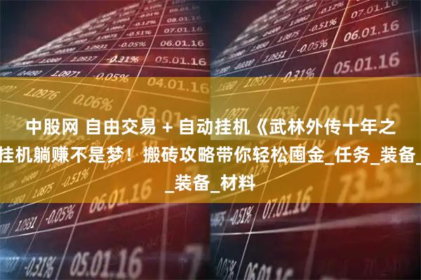 中股网 自由交易 + 自动挂机《武林外传十年之约》挂机躺赚不是梦！搬砖攻略带你轻松囤金_任务_装备_材料