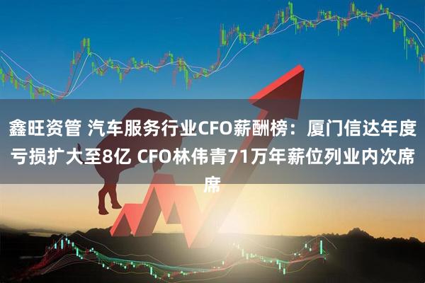 鑫旺资管 汽车服务行业CFO薪酬榜：厦门信达年度亏损扩大至8亿 CFO林伟青71万年薪位列业内次席