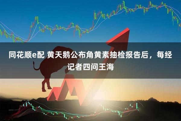 同花顺e配 黄天鹅公布角黄素抽检报告后，每经记者四问王海